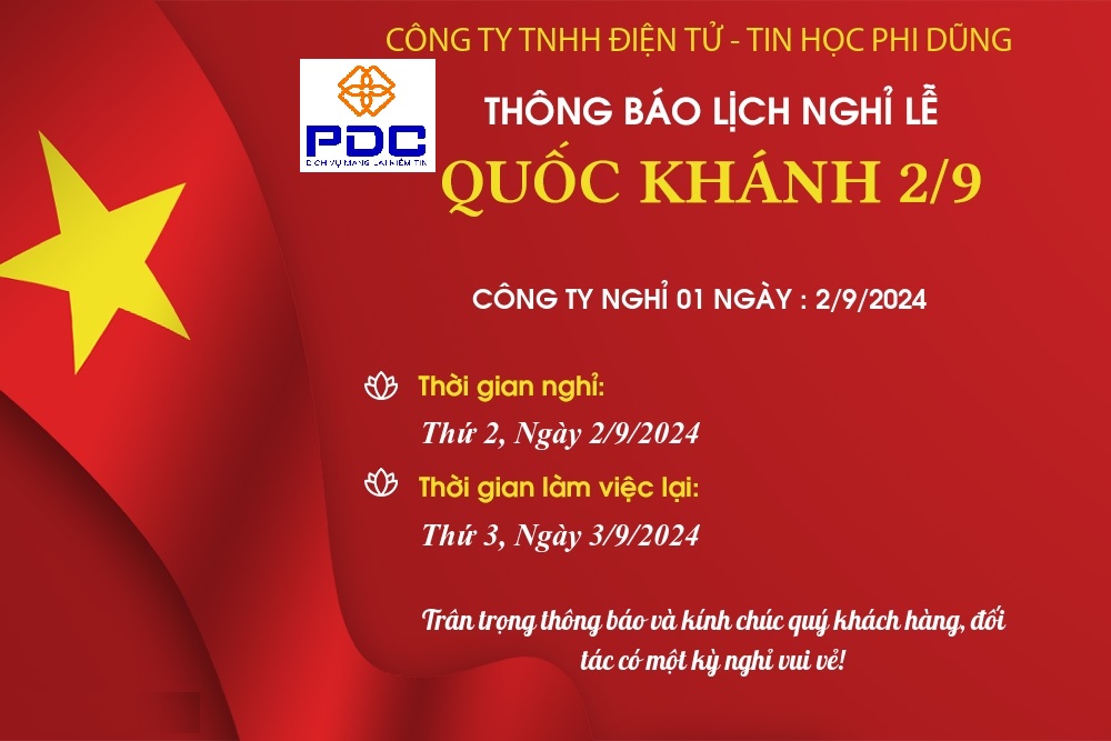 Lịch nghỉ lễ Quốc Khánh 2/9/2024